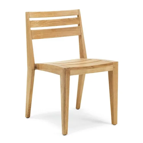 Ribot teak dining side chair 01